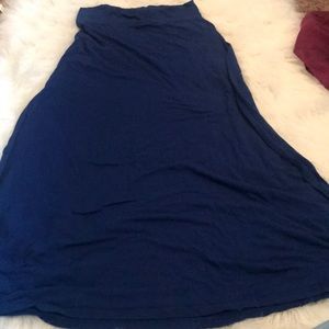 Blue maxi skirt